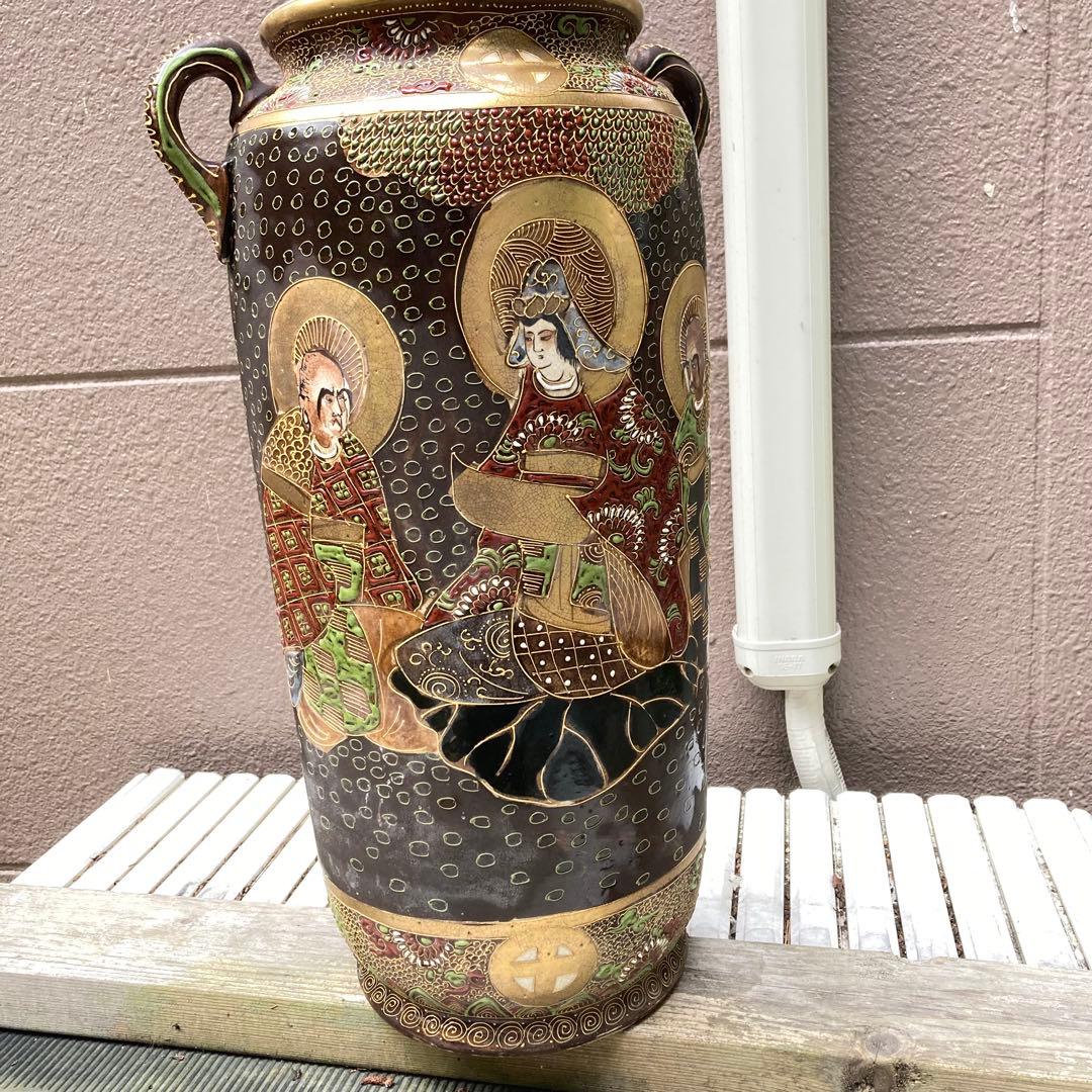 大きな壺　花瓶　インテリア　昭和レトロ