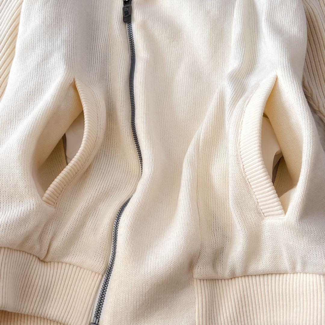 PUMA プーマ ゴルフ ニット ジップ ジャケット ライダース チェック L