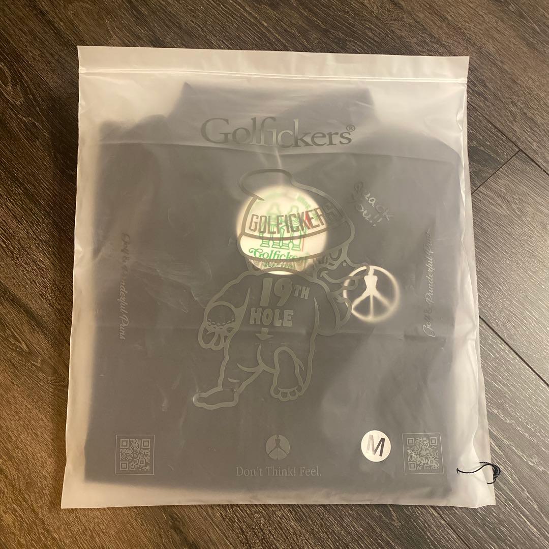 新品 golfickers セットアップ 撥水 ストレッチ ブラックM
