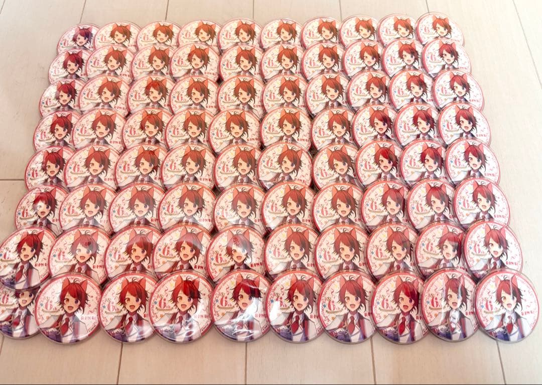 すとぷり 莉犬くん 缶バッジ 6周年 80個