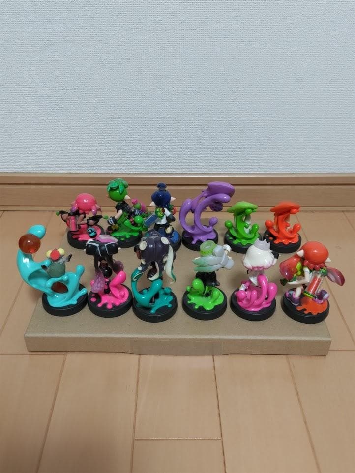 【送料無料・美品】任天堂 アミーボ amiibo 「スプラトゥーン」１２個