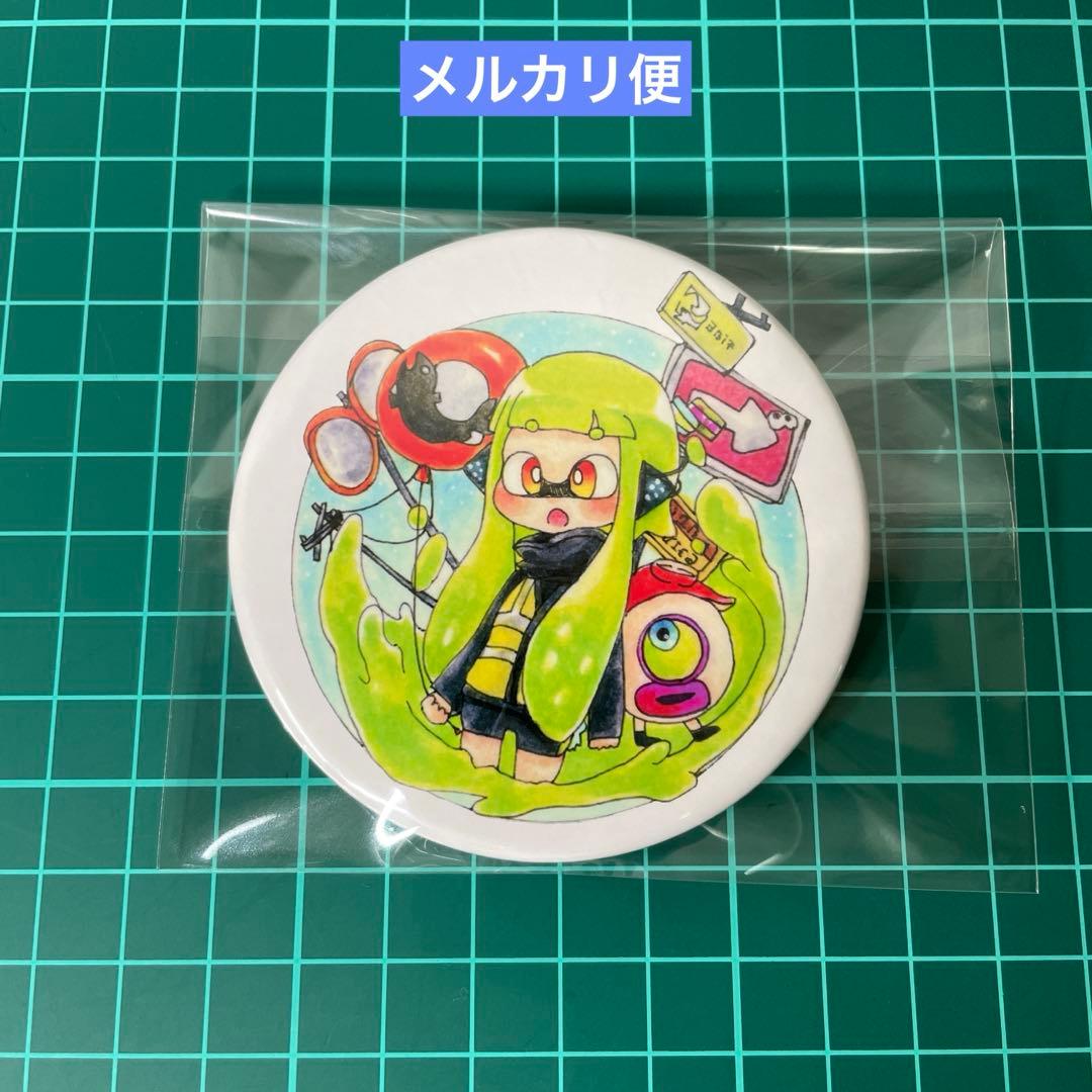 スプラトゥーン インクリング 3号 タコボール 缶バッジ