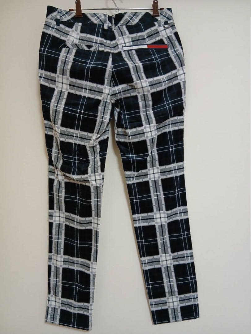 新品 トミーヒルフィガーゴルフロングパンツチェック