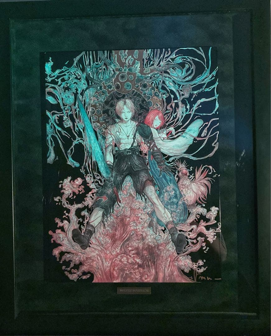 【希少・極美品】天野喜孝FFX Water Warrior 漆 セミオーダー作品