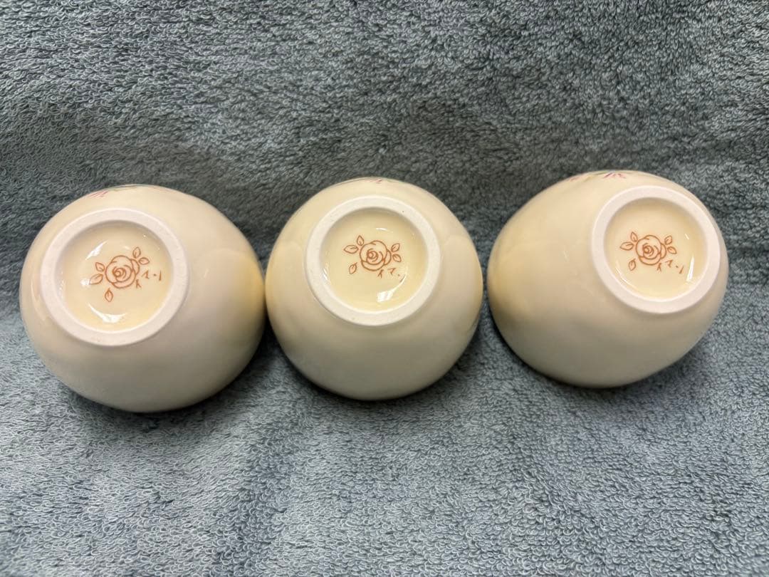 【イマン】　ほのか　和陶器　小鉢　3個