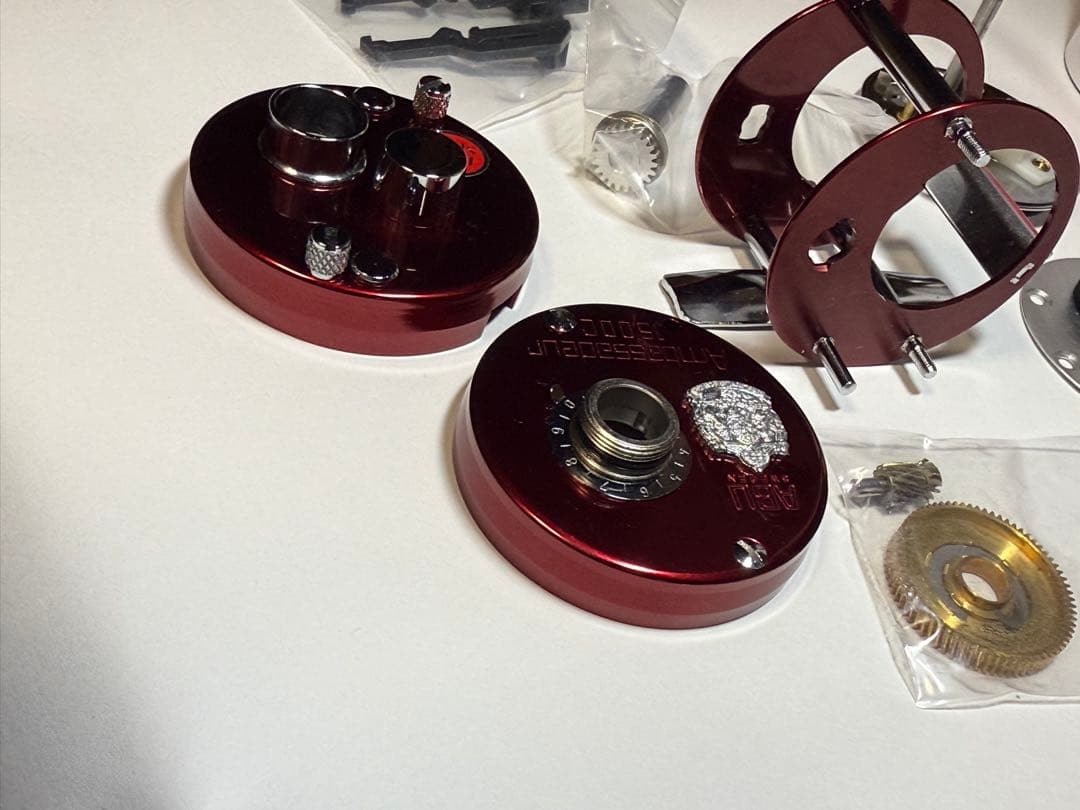 か*ん様 ABU Ambassadeur 1500C レッドパーツセット。アンバ