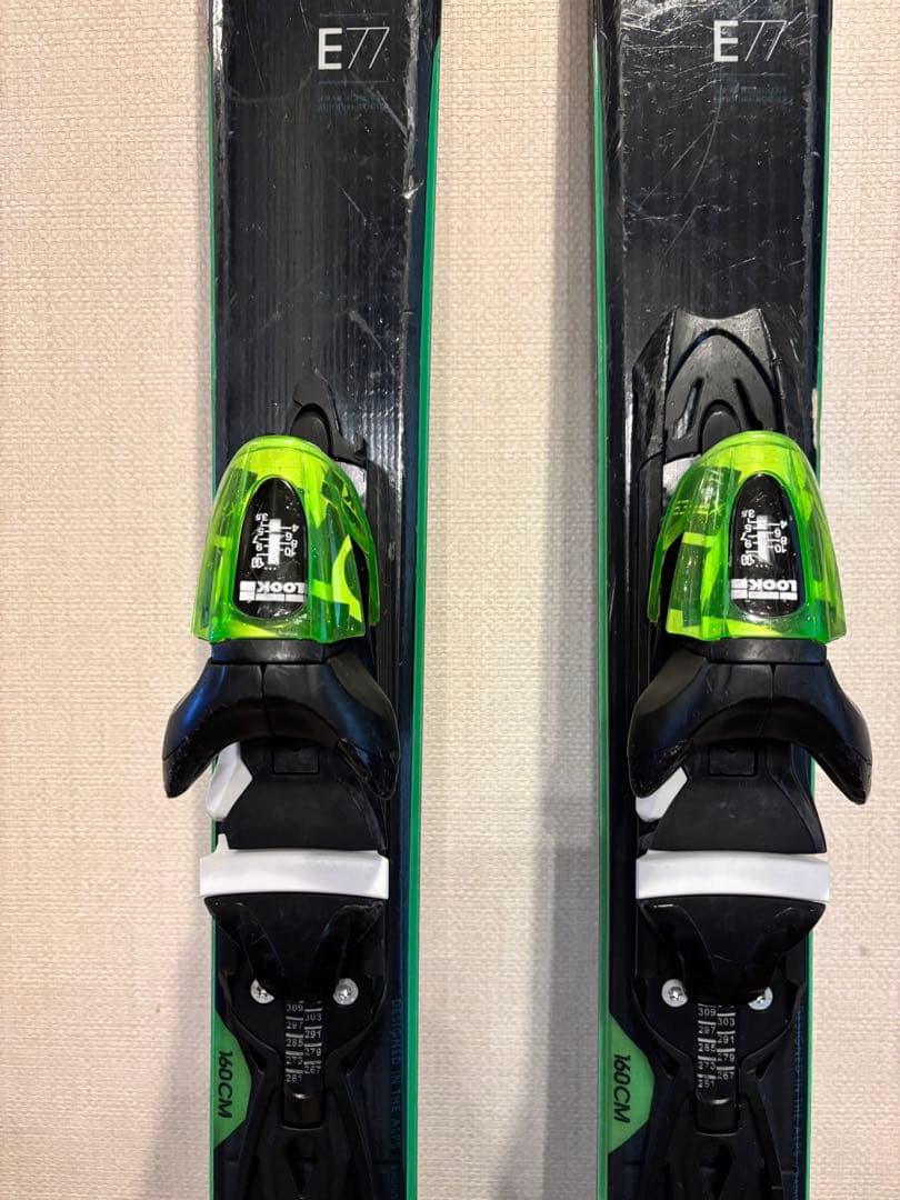 くり　ROSSIGNOL E77 スキー板 バインディング付き160センチ