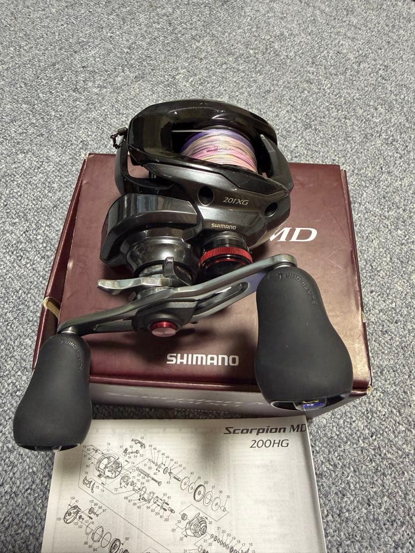 SHIMANO 24スコーピオンMD 201XG 左巻き