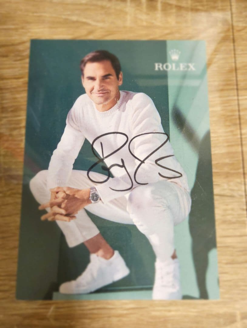 フェデラー 直筆サイン フォト