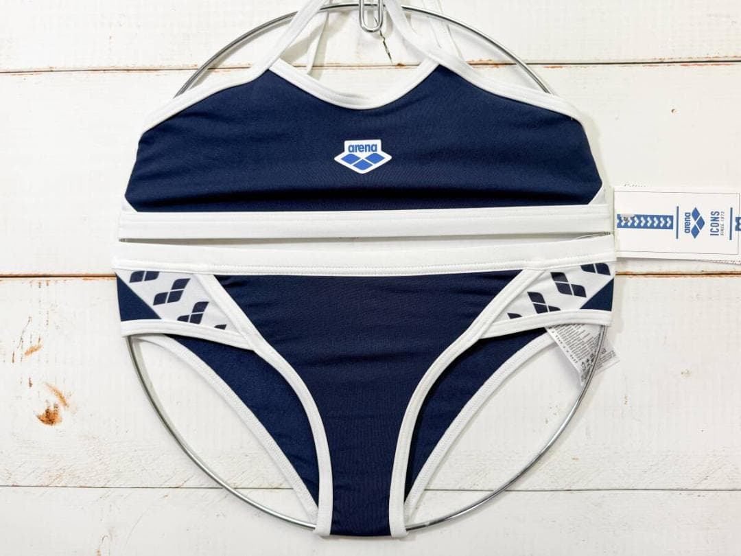 Arena 女性用 ビーチバレー ツーピースビキニ ブルマ Navy USA26