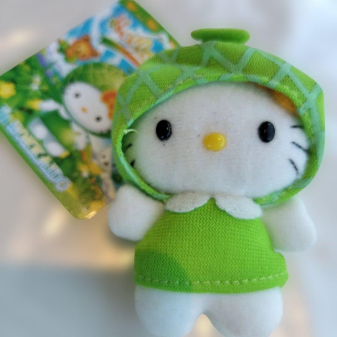 サンリオハローキティ メロン帽子キーホルダー2004平成レトロ激レア