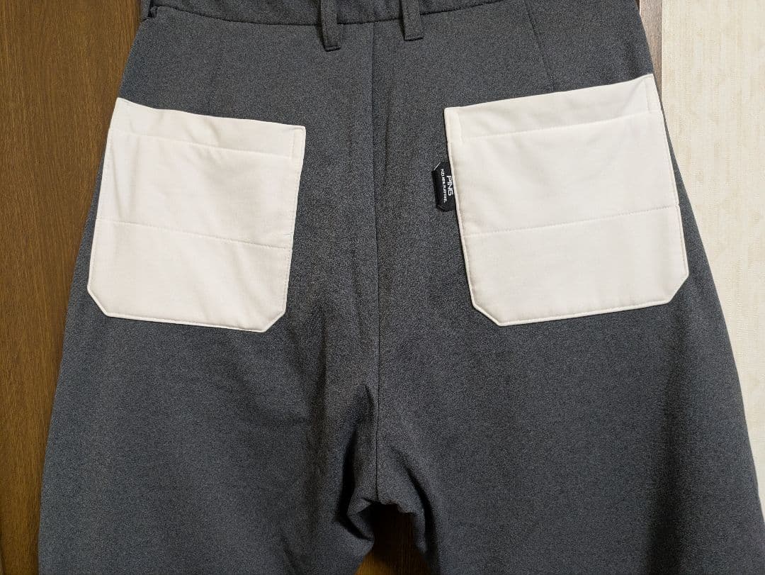 PING 防寒ゴルフパンツ LL ホワイト/グレー