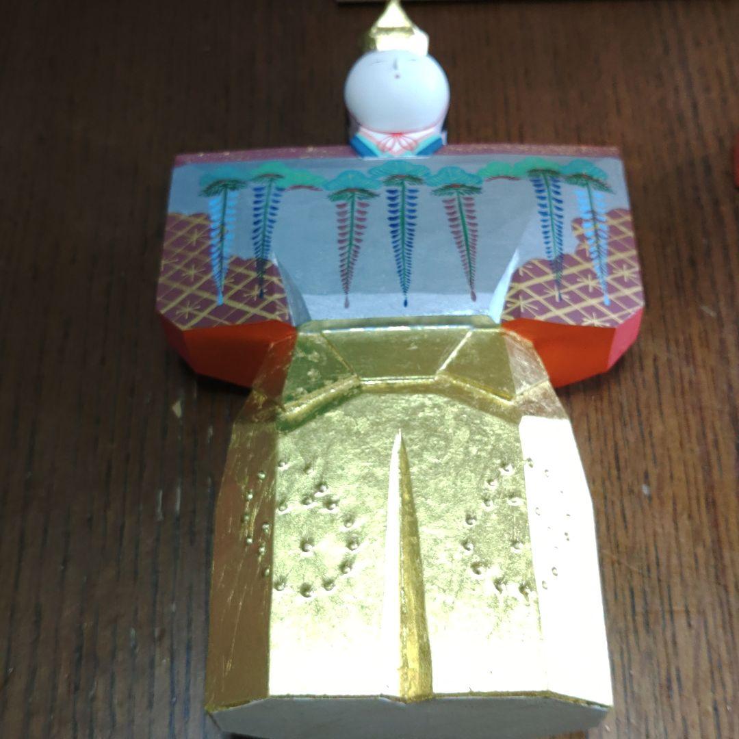 一刀彫　立雛　大矢田造作