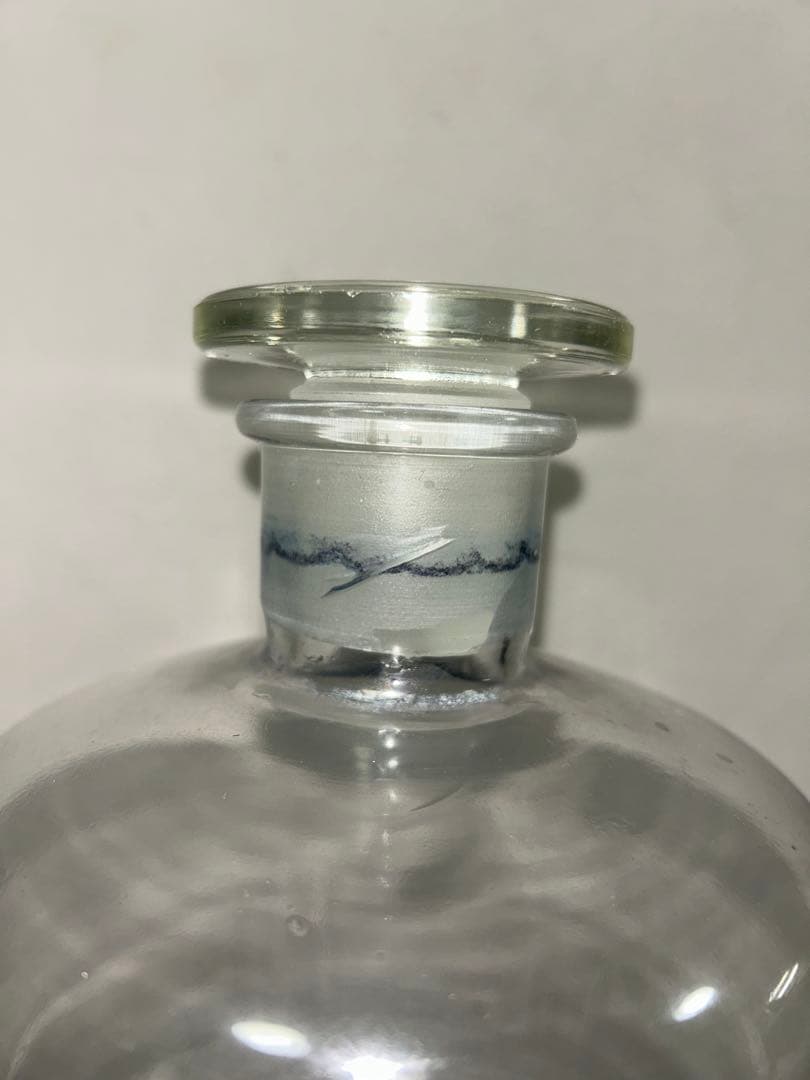 フランス　アンティーク　レア品　特大サイズ薬局　ガラス瓶　蓋つき