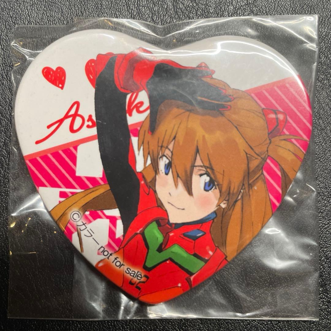 エヴァンゲリオン アスカ ハート缶バッジ
