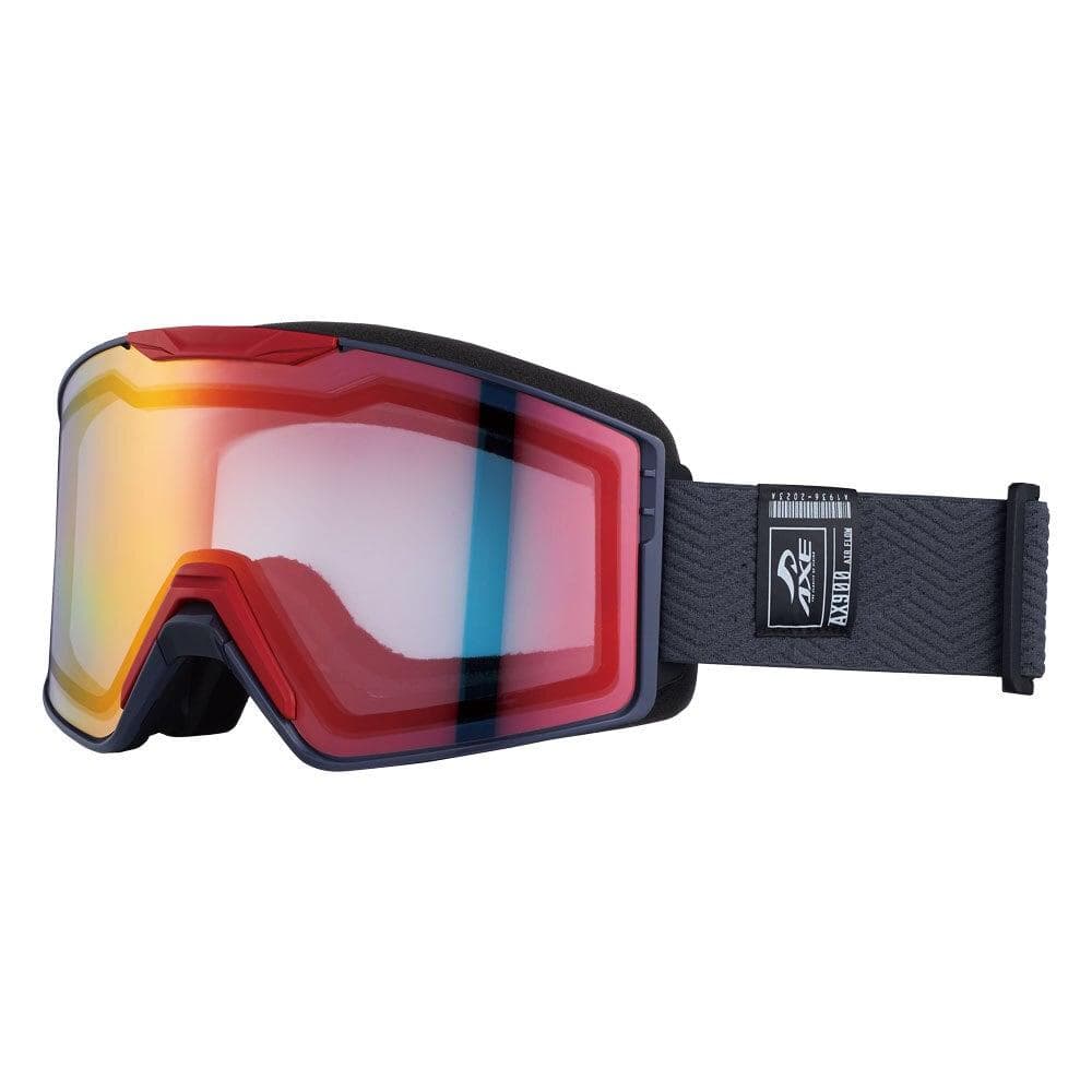 新品 AXE アックス ゴーグル 跳ね上げ メガネ対応 AX900-WCM GY