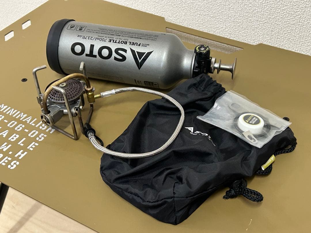 SOTO 371シングルバーナーコンロ 燃料ボンベ付き