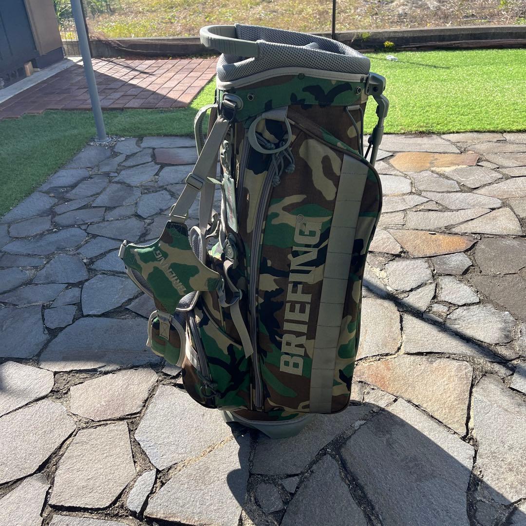 BRIEFING 迷彩キャディバッグCR-4 9.5型　ウッドランドカモ