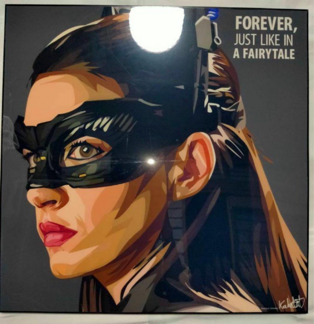 【正規輸入品】キャットウーマン アン ハサウェイ アートパネル アートボード