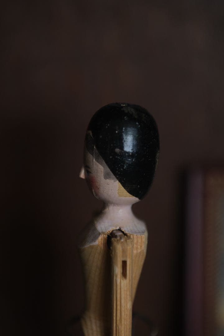 ペグドール アンティーク ウッデンドール 木製人形 イタリア