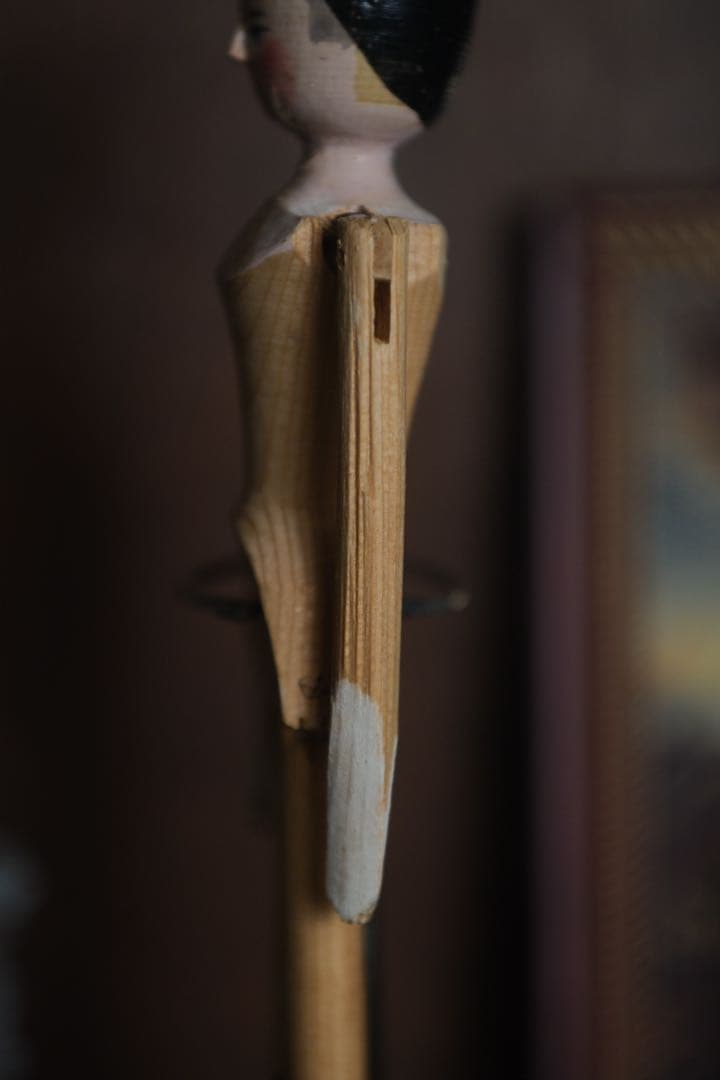 ペグドール アンティーク ウッデンドール 木製人形 イタリア