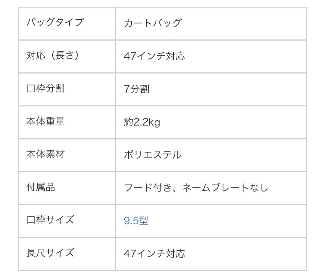 新品　Mizuno キャディバッグ