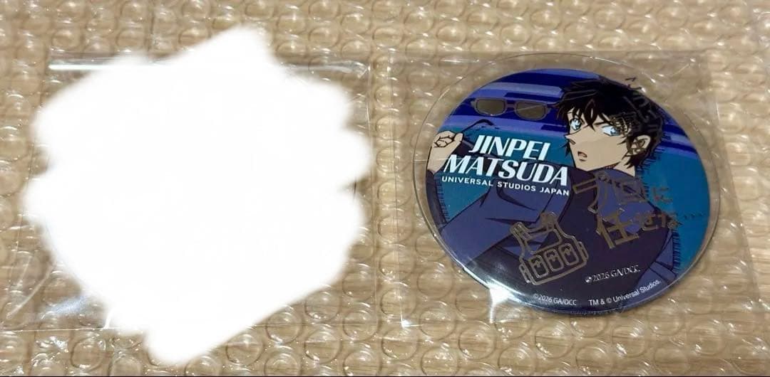 【名探偵コナン】 USJ 缶バッジ ヘアゴム シュシュ 松田陣平 シークレット