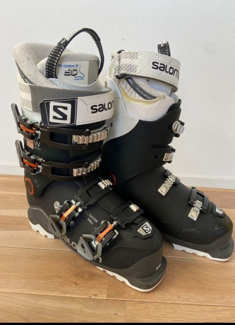 美品　サロモン　X PRO 100W 24.5cm 女性用モデル！