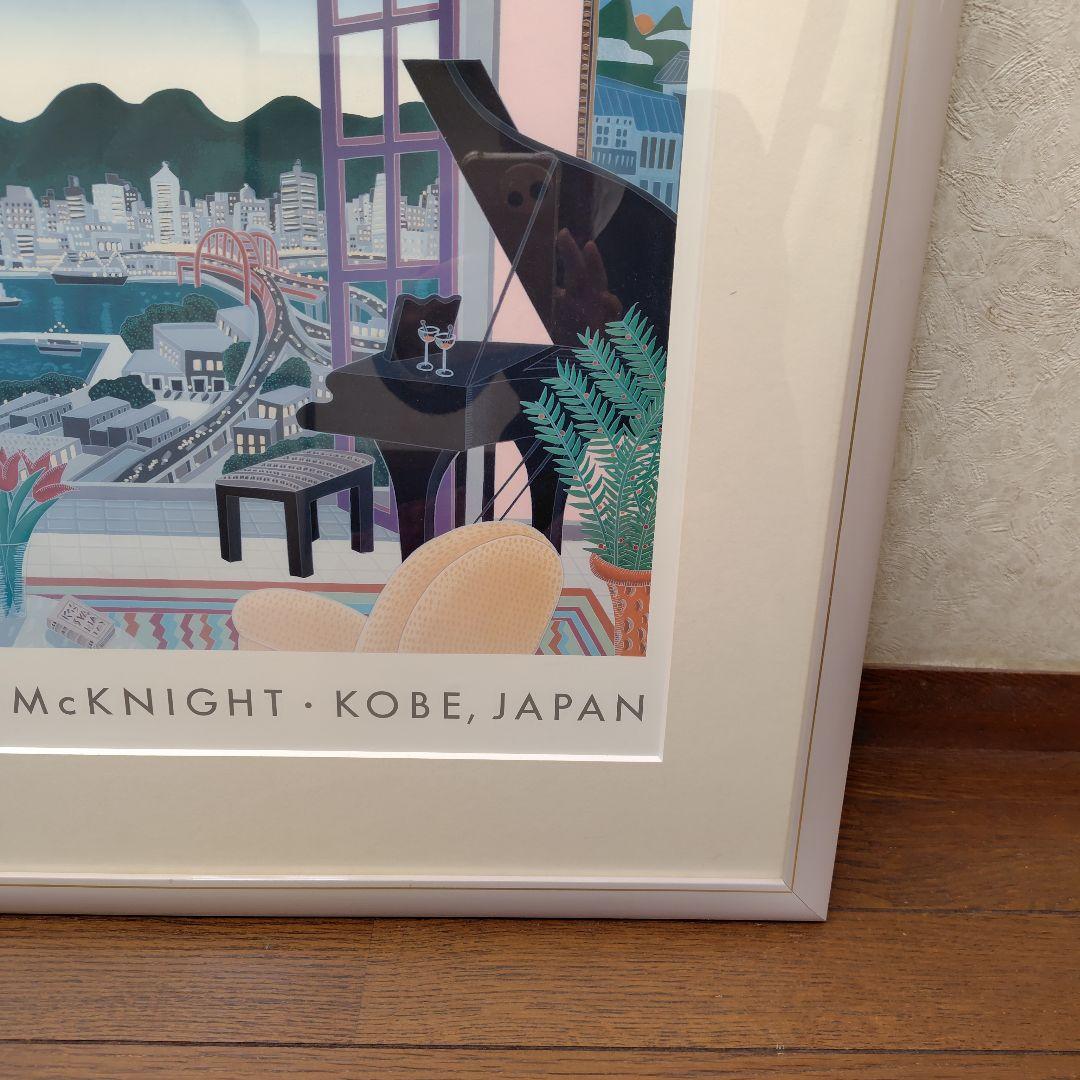THOMAS McKNIGHT KOBE, JAPAN　神戸の夜景　額付　額装済