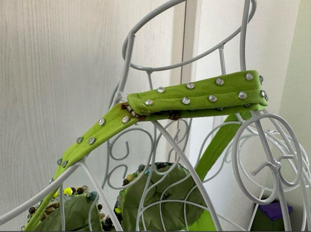 Hanan（ハナン）ベリーダンス 衣装 黄緑 柄あり