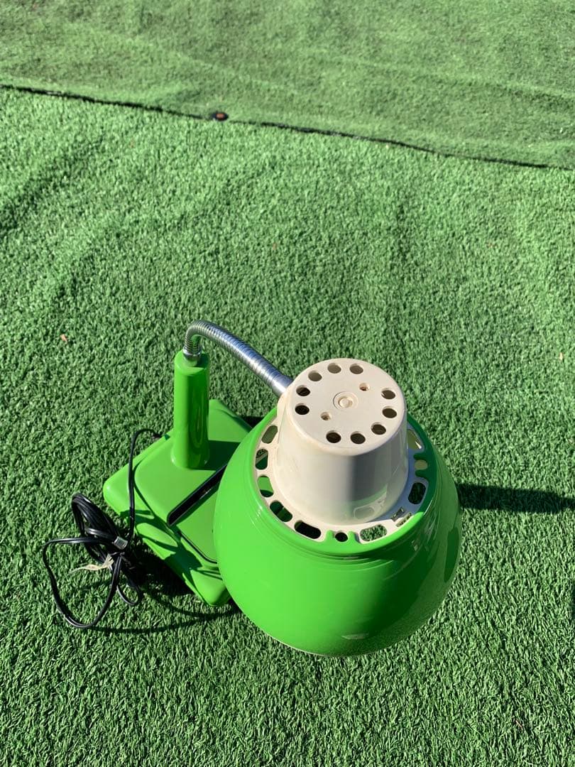 ナショナル　昭和レトロ　当時物　電気スタンド　デスクライト　グリーン　調光付