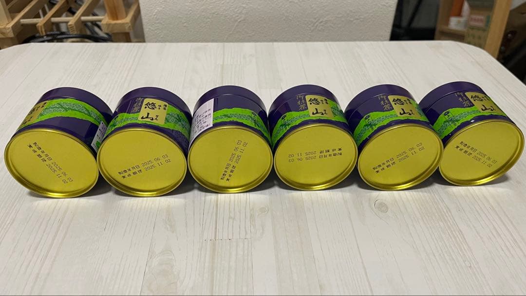 西条園抹茶ゆうざん30g缶 6個セット