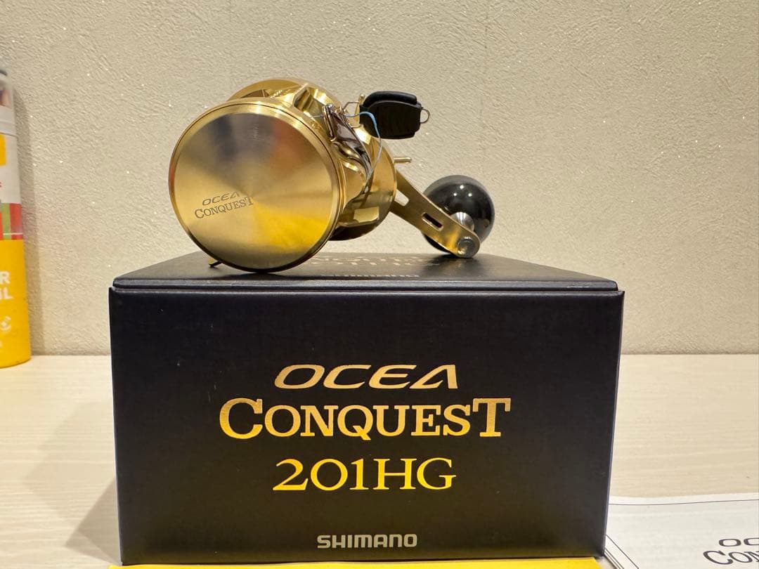 SHIMANO OCEA CONQUEST 201HG船用PE1.5号ライン付き