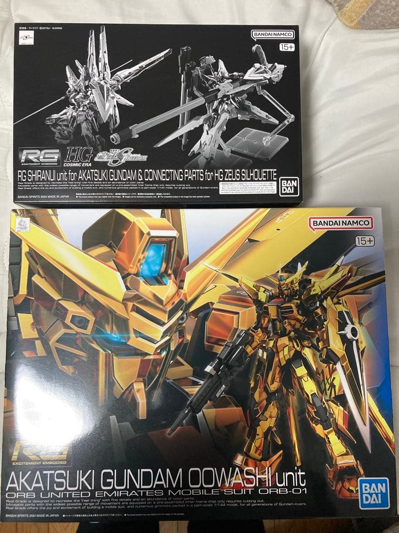 RG アカツキガンダム シラヌイパック&HGゼウスシルエット未開封品まとめ売り