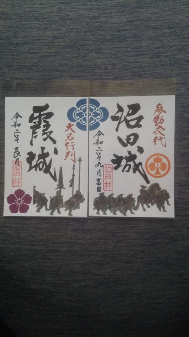 零和二年、限定沼田城御城印、タイプＡ、コロナ御城印、13枚