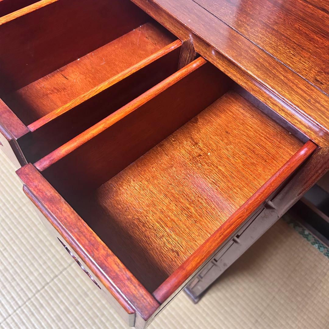 高級銘木 唐木 花梨 無垢材 小箪笥 薬箪笥 薬棚 タンス チェスト 小引き出し