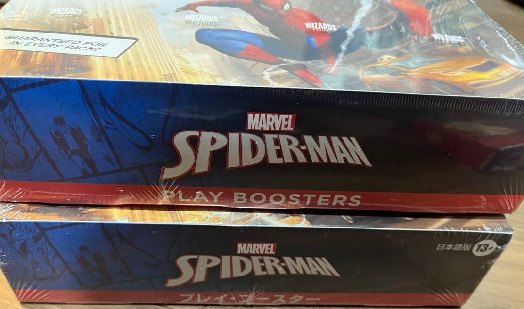 スパイダーマンプレイブースター未開封　英語/日本語1BOX 2BOXまとめ売り
