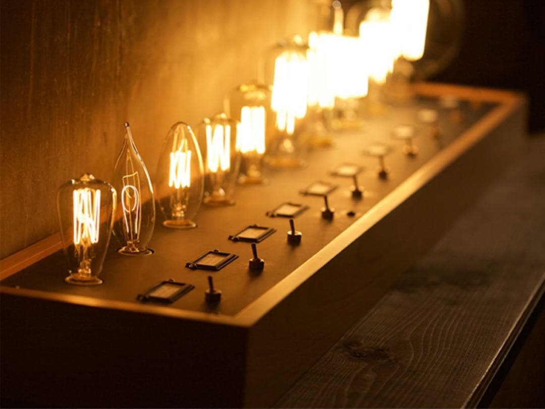 ライトバルブ ディスプレイ 9灯（E26 × 9）　什器