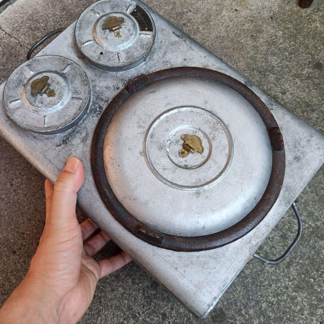 【当時物 貴重】 特許 キネンコンロ 持ち手付 状態良 酒燗器