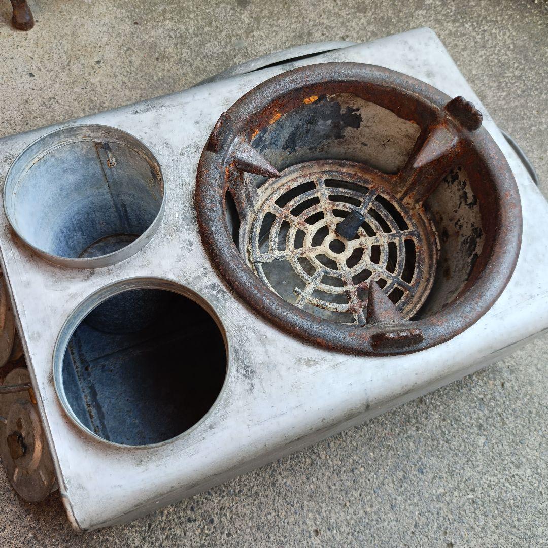 【当時物 貴重】 特許 キネンコンロ 持ち手付 状態良 酒燗器