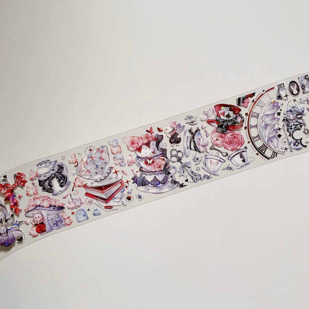 【M-33】冰川研究所　黑桃茶会　1ループ　マステ切り売り