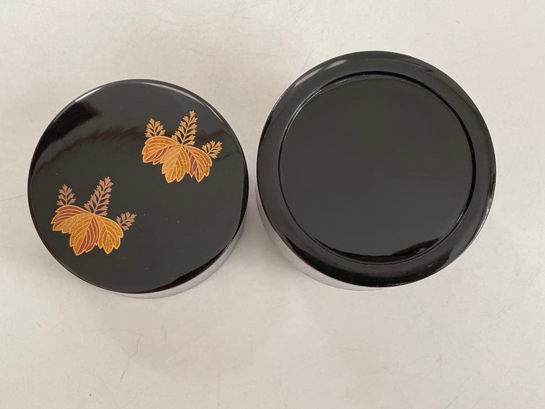 漆芸家　塗師　堀井胡春　高台寺蒔絵　茶入　棗　中次　共箱