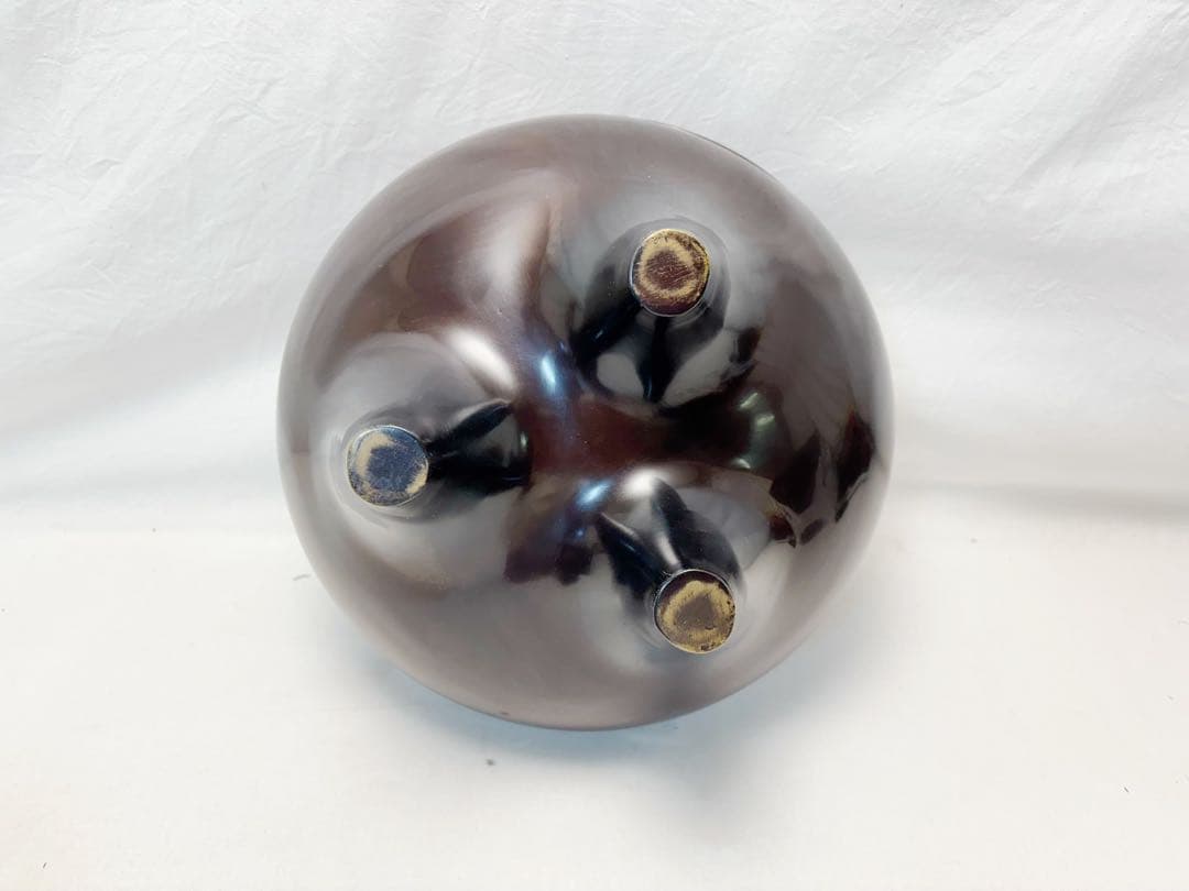 ほぼ未使用 茶道具 佐藤清光作 唐銅朝鮮風炉 真形釜添 釜印 敷板 風炉灰4個