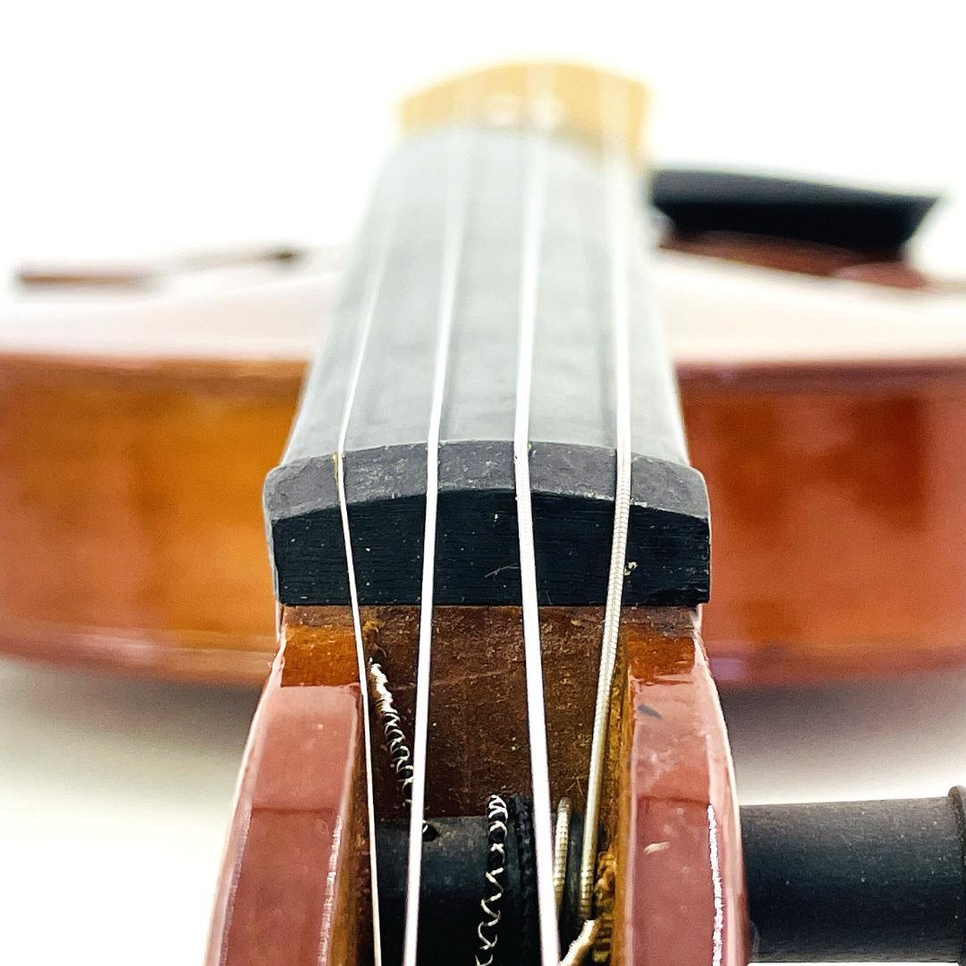 【美品・整備品】ラベル無し バイオリン 4/4 フルサイズ 弓・ハードケース付き