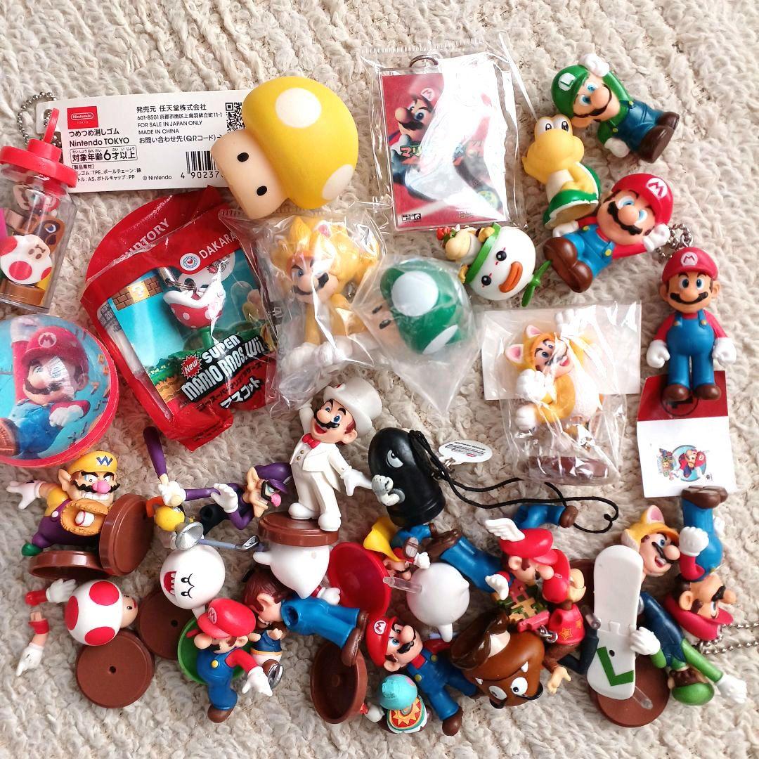 スーパーマリオ　マリオカート　グッズ　フィギュア　ボトルキャップ　大量まとめ売り