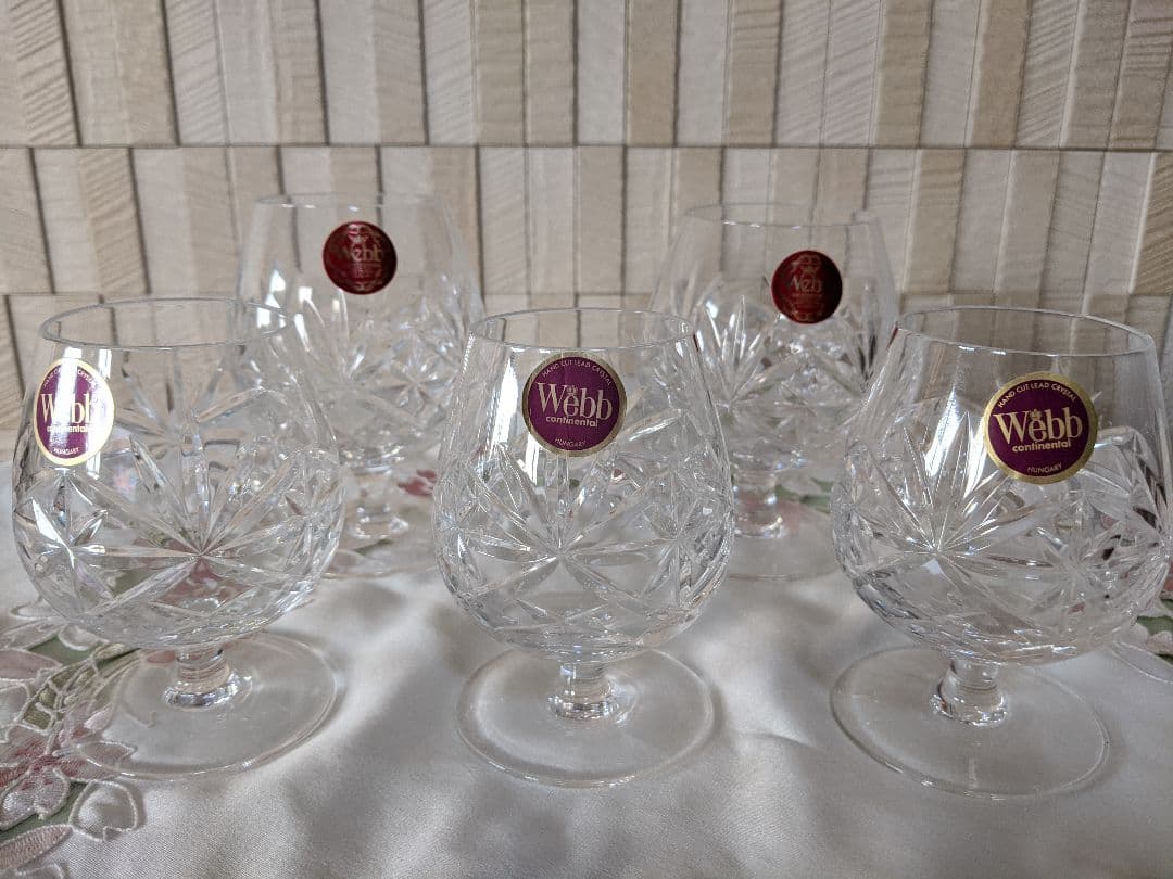 未使用　Webb ブランデーグラス　5客