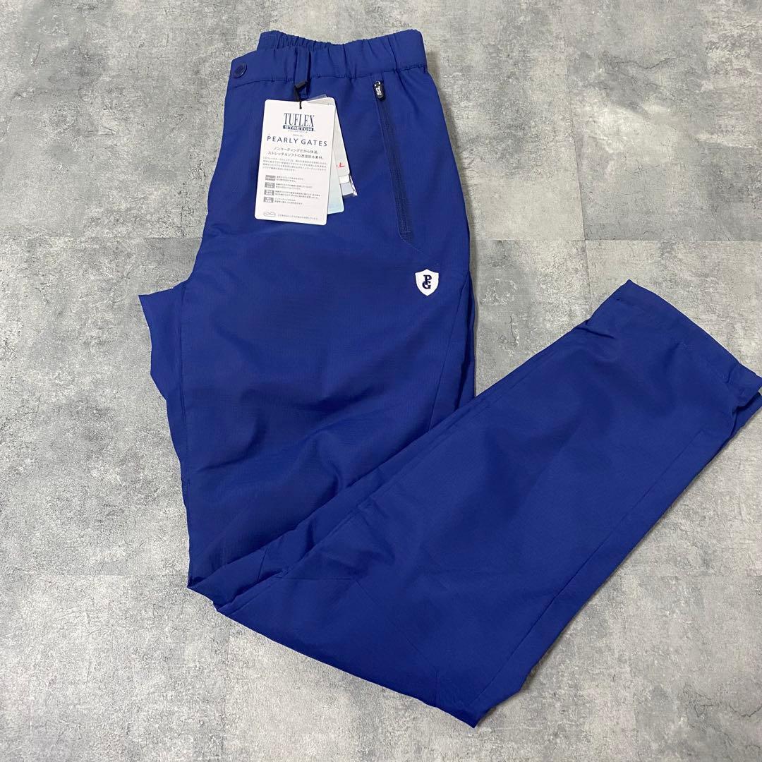 【新品】パーリーゲイツ　セットアップ　ブルゾン　パンツ　防水　ブルー　Mサイズ