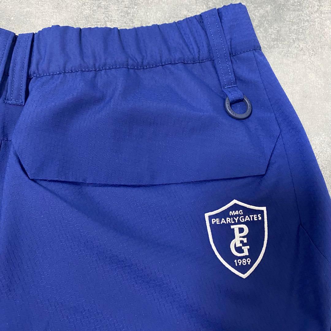 【新品】パーリーゲイツ　セットアップ　ブルゾン　パンツ　防水　ブルー　Mサイズ