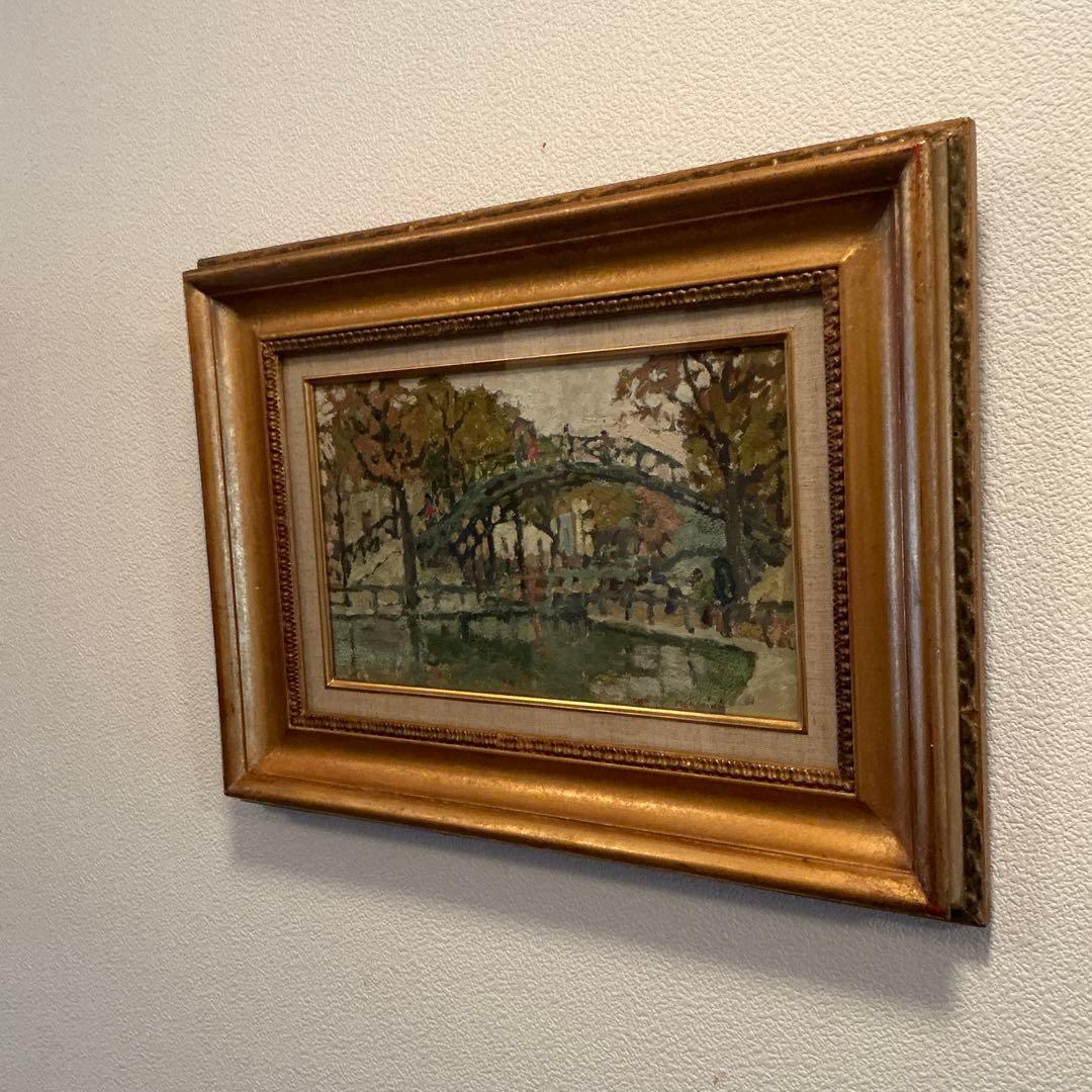 アラン　メンギーニ　油彩画　フランス人画家　日動画廊取り扱い