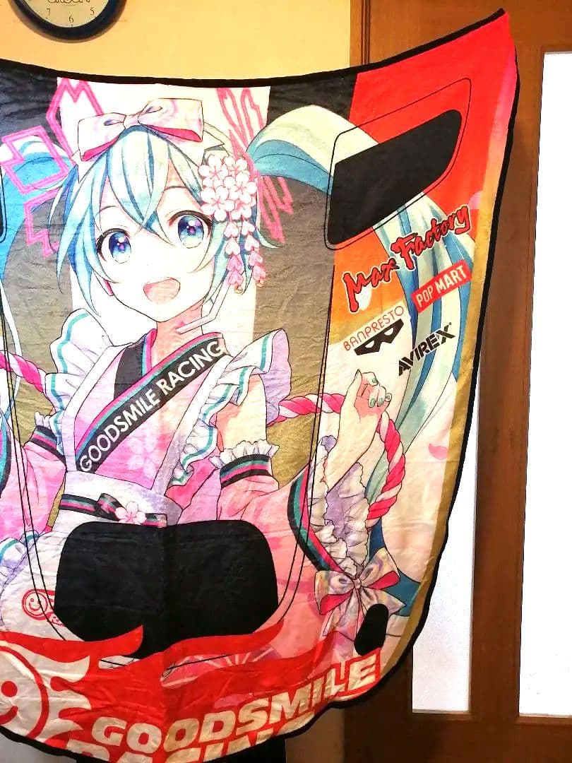 希少　レーシングミク 2021Ver. ほぼ1/1ボンネットブランケット初音ミク